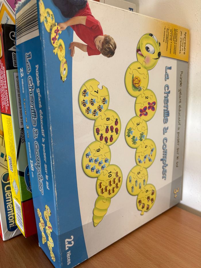 Puzzle éducatif « la chenille à compter »