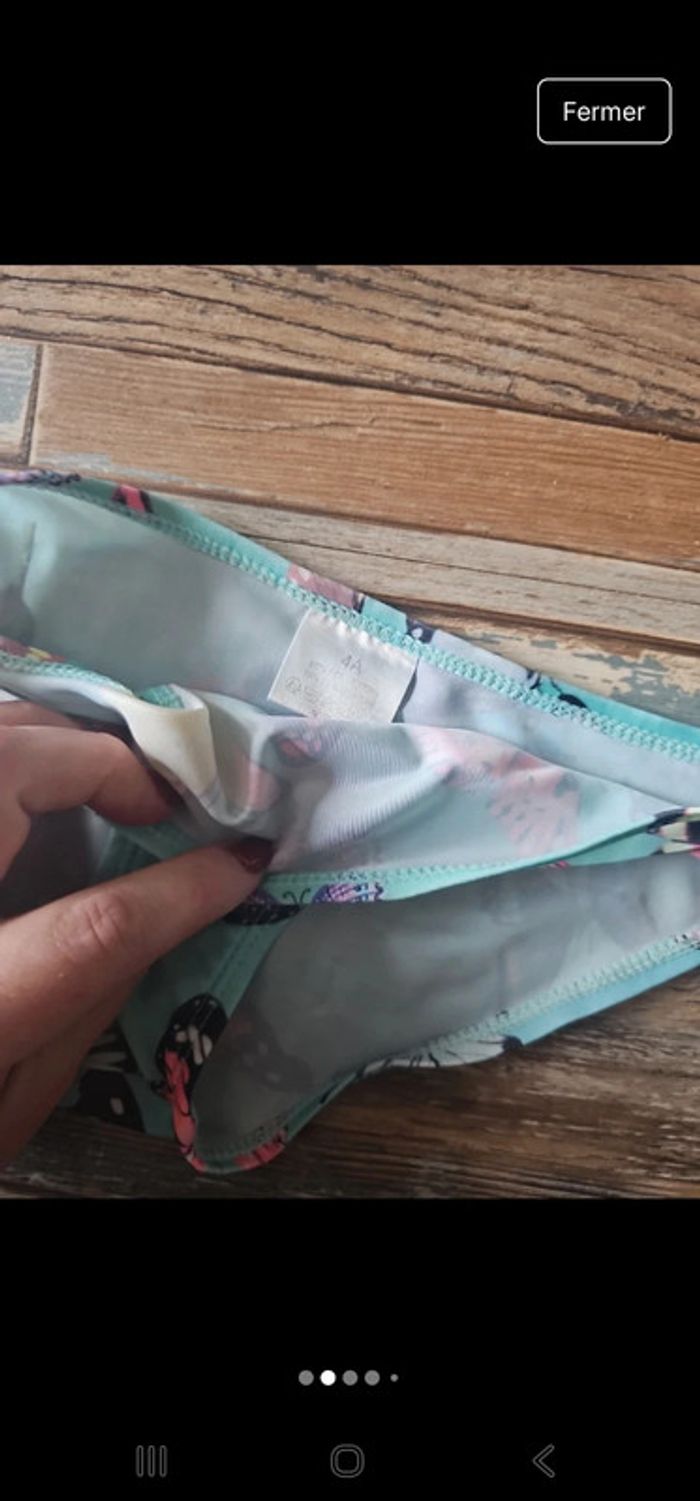 Bikini fille taille 4 ans 
Maillot de bain 2 pièces - photo numéro 2
