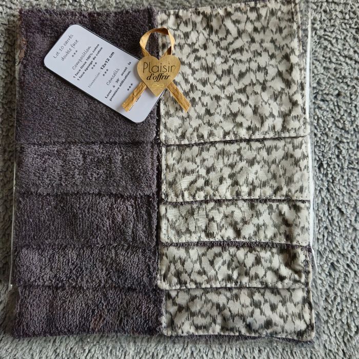 10 lingettes lavables 12x12 cm