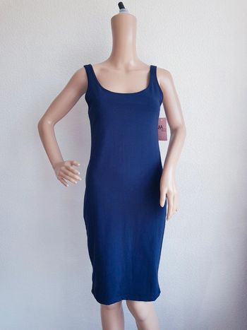 JIA Paris - Robe moulante, sans manches - Bleu marine - Neuve avec étiquette !