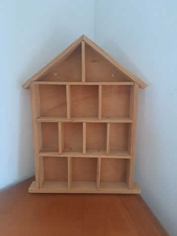 Étagère vintage à miniature en forme de maison 🏠