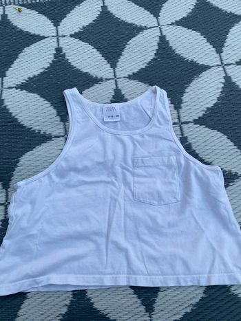 Top blanc Zara 11-12 ans