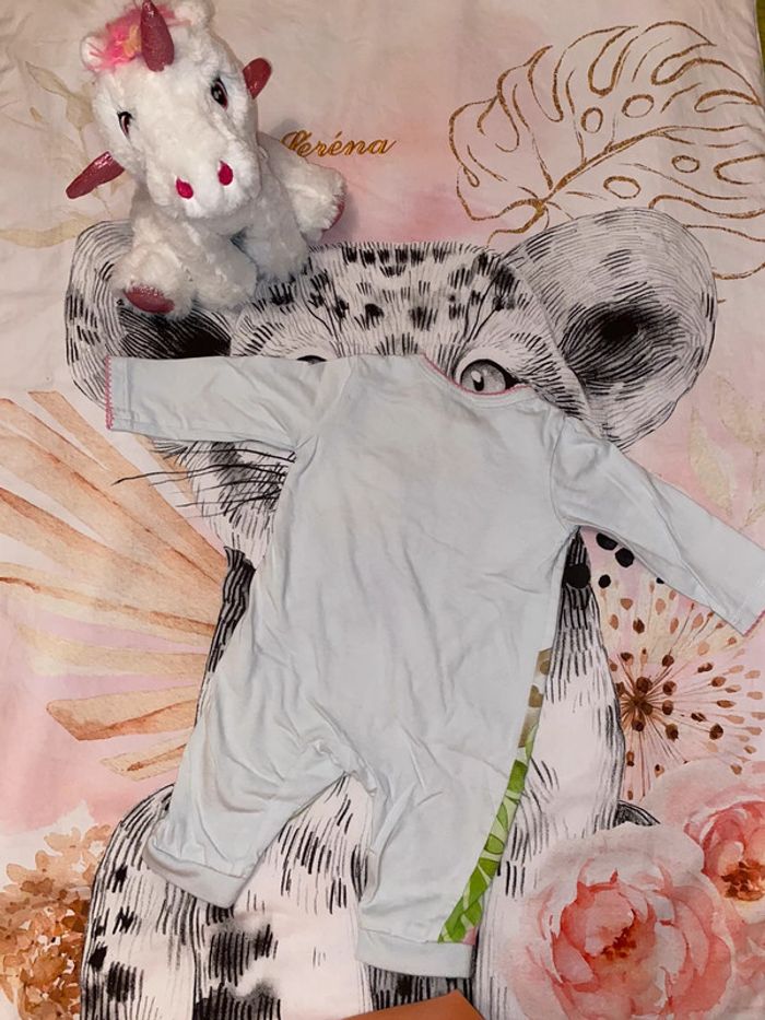 Pyjama léger en coton, taille 0-3 mois, marque Patpat. - photo numéro 3