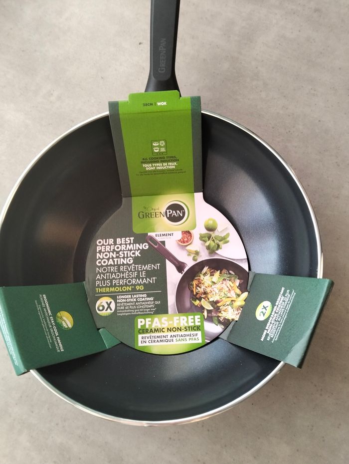WOK GREEN PAN POÊLE NEUVE