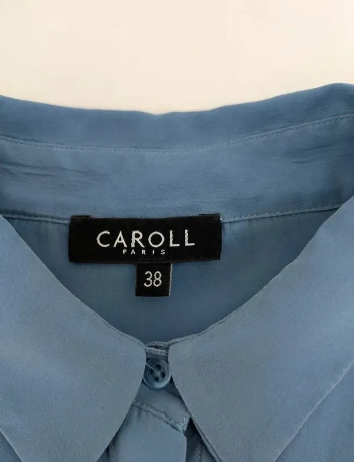 Chemisier d'été bleu - Caroll - taille 38 - photo numéro 5
