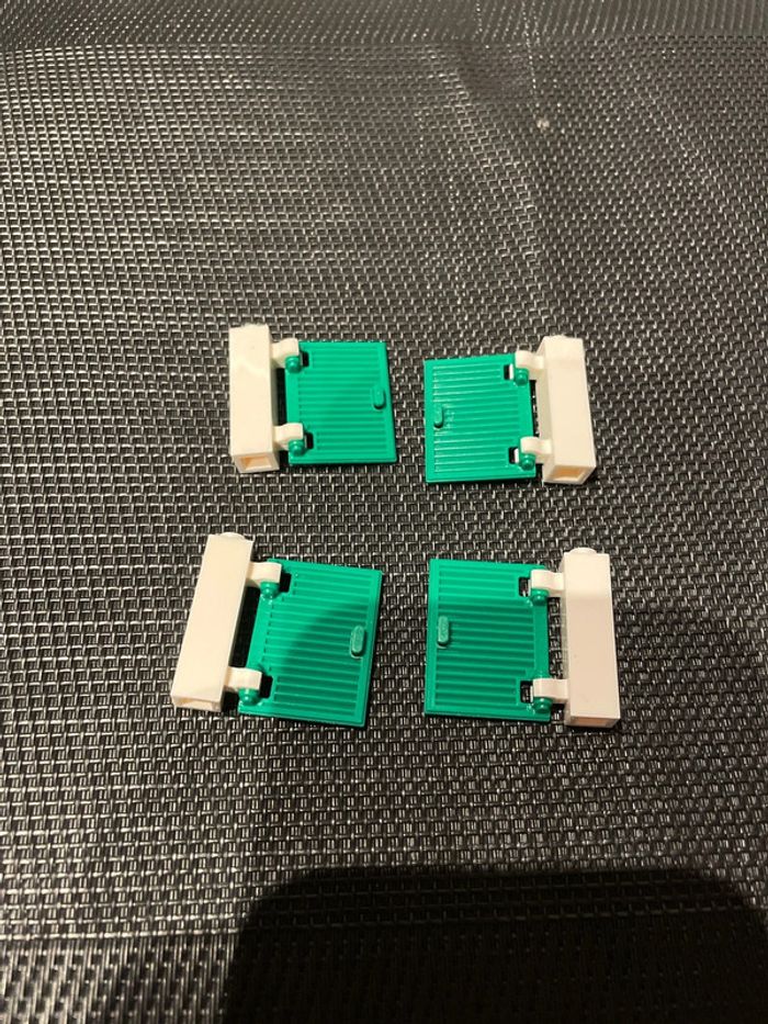 Lego lot volets verts avec supports officiel pièces détachées caserne city