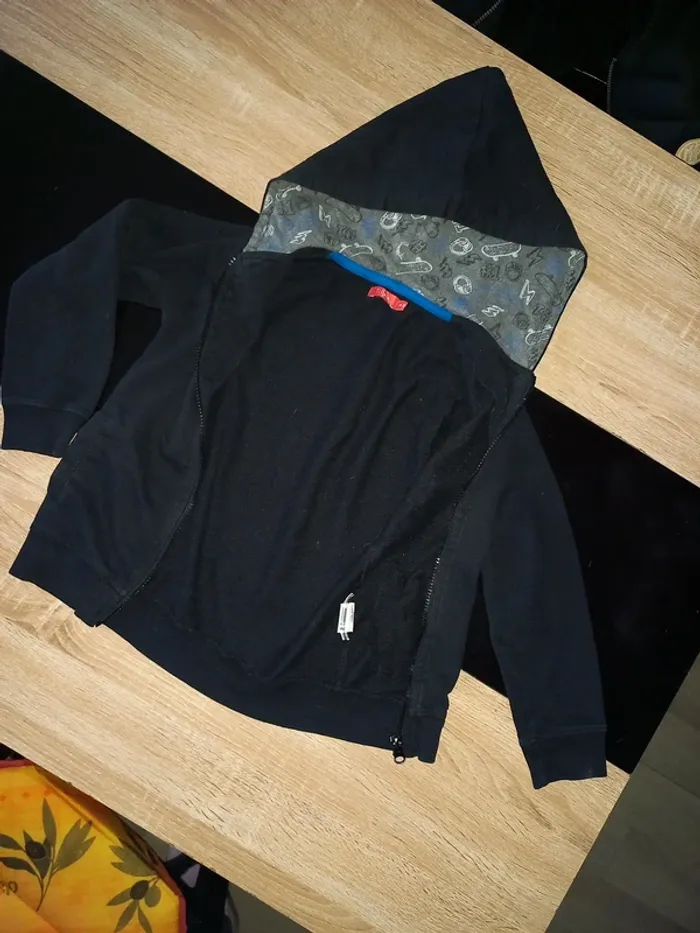 Veste de jogging noir 8 ans - photo numéro 7