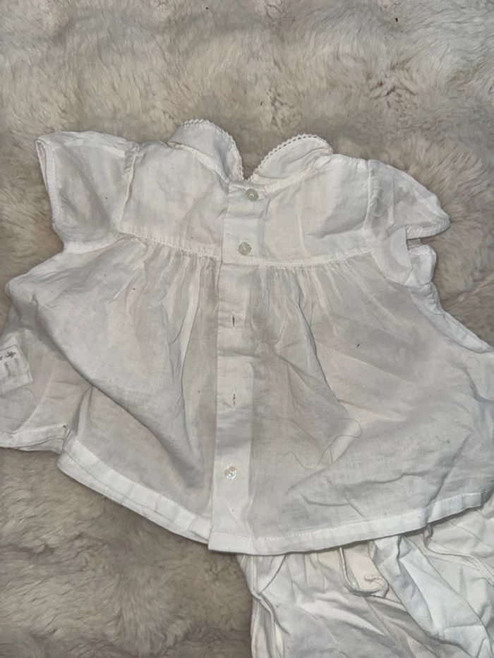 Magnifique ensemble bout chou blanc 6 mois - photo numéro 6