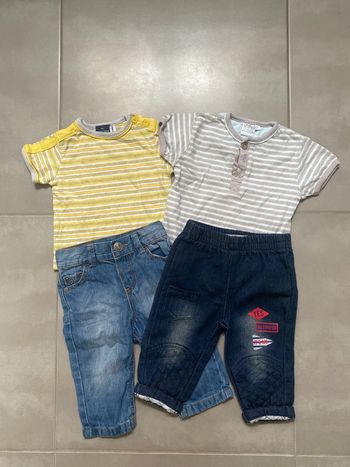 Lot jean et tee shirt