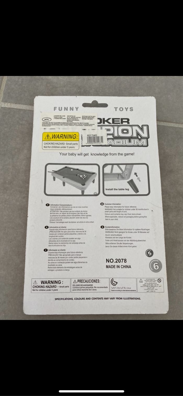 Jeu de poche et d'adresse billard 🎱 enfant - photo numéro 7