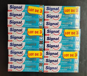 18 dentifrices signal intégral 8 blancheur