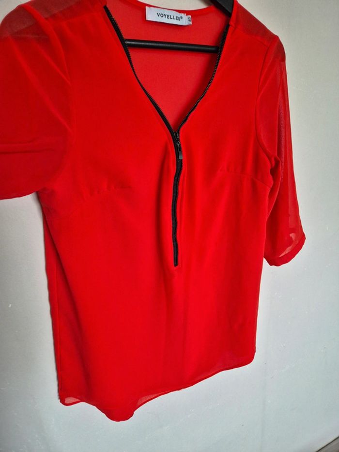 Blouse voyelles taille 40 - photo numéro 4
