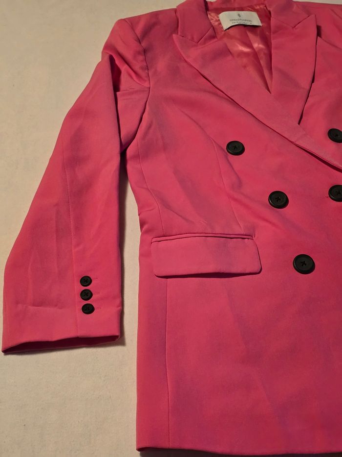 Blazer croisé fushia femme Stradivarius - photo numéro 2