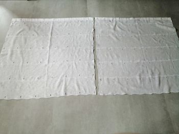 paire de rideaux blanc