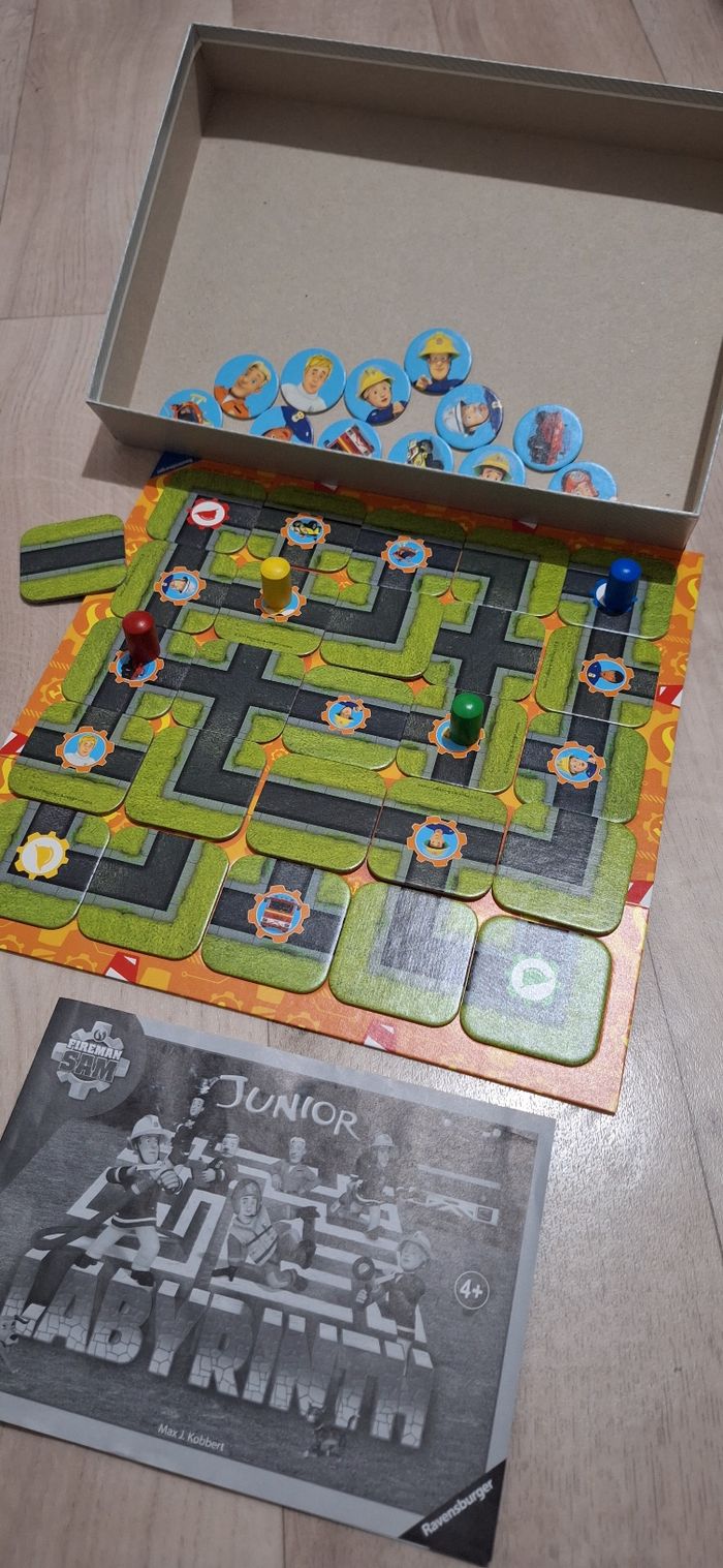 🧩 Jeu de société Junior Labyrinthe – Sam le Pompier (Ravensburger) – 4 ans+ - photo numéro 6