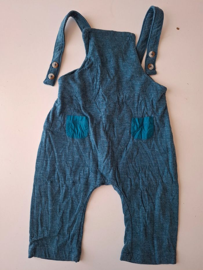 Salopette bleue turquoise Kiabi taille 9 mois