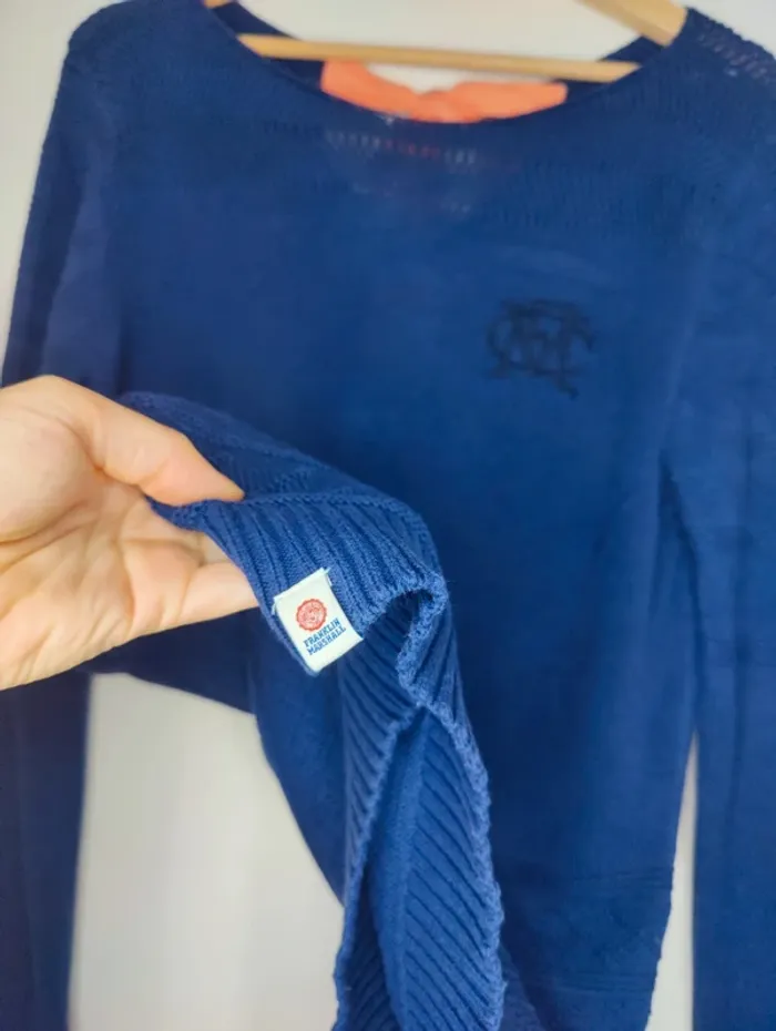 Pull en maille coton Franklin et Marshall taille L - photo numéro 4