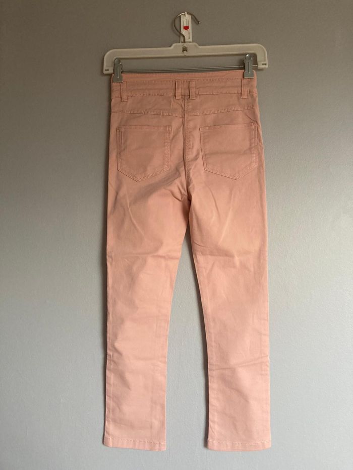 Pantalon fille 10 ans (140 cm) Tape à l’Oeil – Rose abricot, très bon état - photo numéro 3