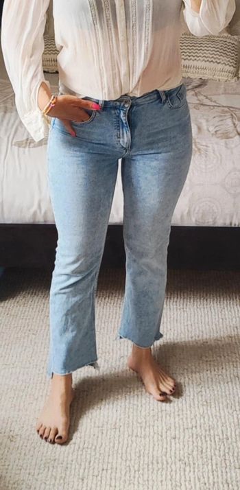 Jean Zara bleu clair coton élasthanne