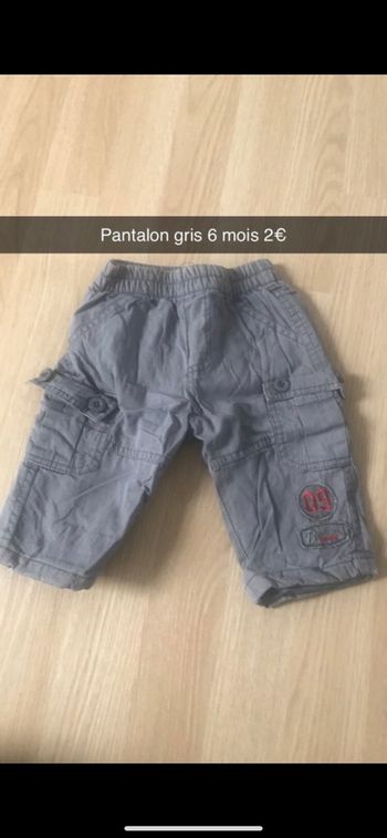 Pantalon gris 6 mois