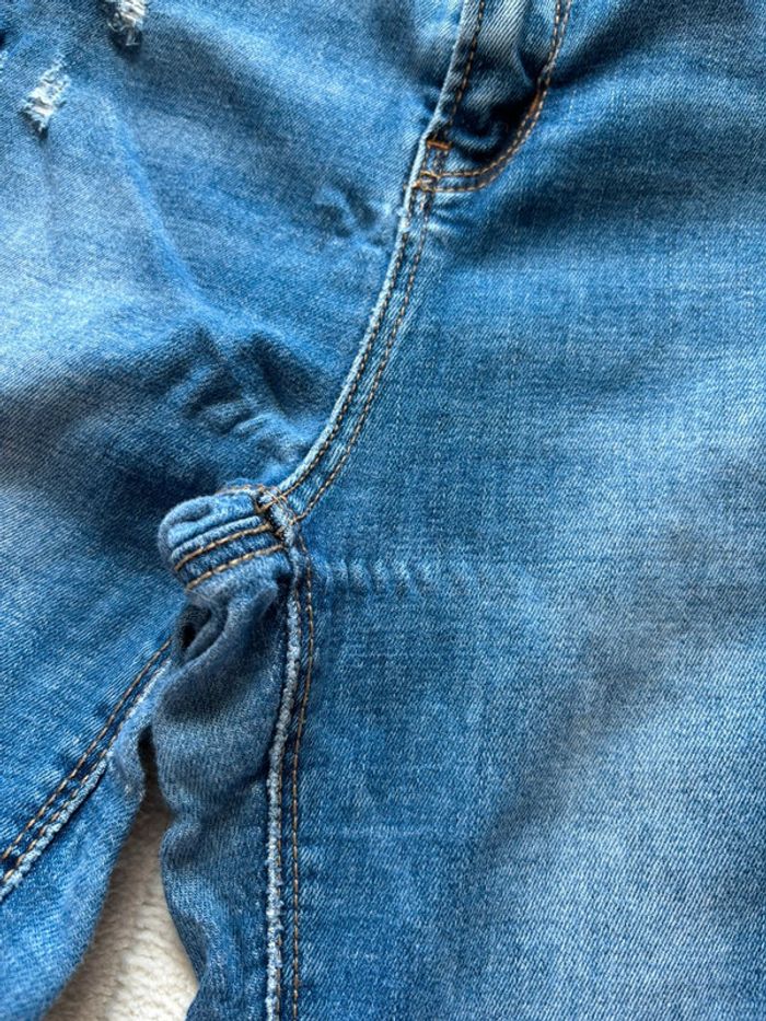 Lot de 3 jeans bleus troués stradivarius t 36 - photo numéro 12