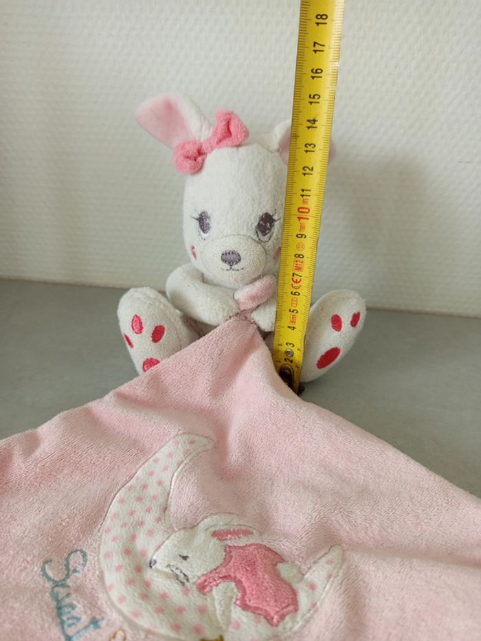 Doudou pour bébé, lapin w - photo numéro 5