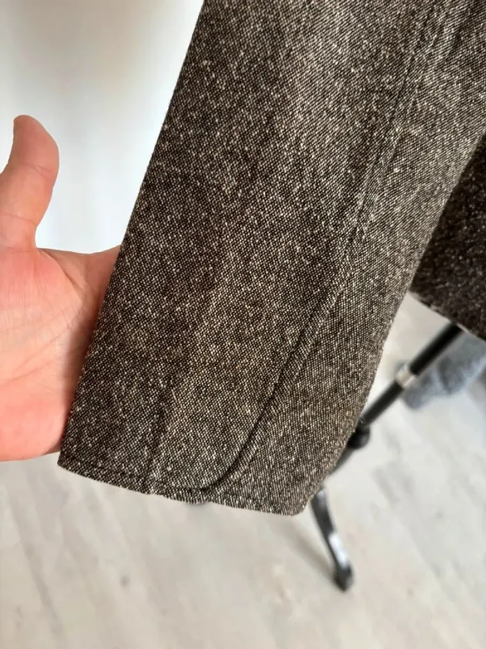 Blazer femme marron chiné 38 - photo numéro 9