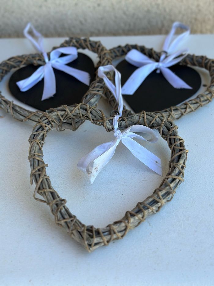 Lot de 3 cœurs ♥️ décoratifs à suspendre - photo numéro 3