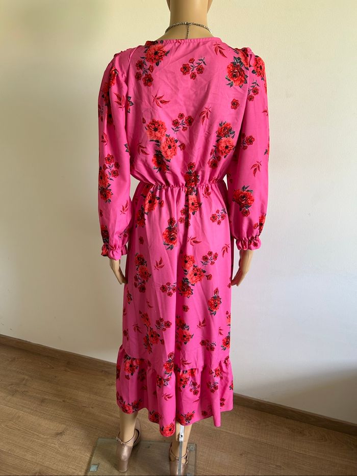 Robe longue rose neuve taille unique - photo numéro 5