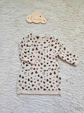 Robe pull léopard