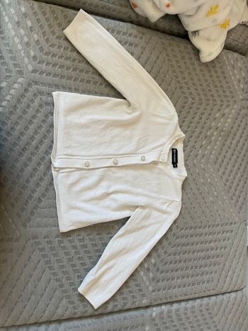Gilet blanc 18 mois
