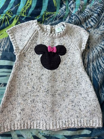 Robe pull manche courte Minnie 9 mois