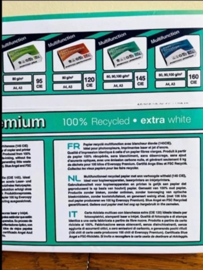 Bloc ramète de papier blanc A4 neuf - photo numéro 5