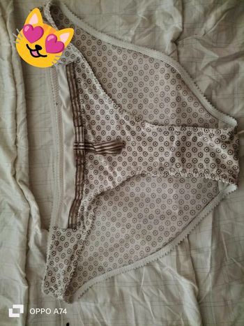 Culotte blanche et beige 40