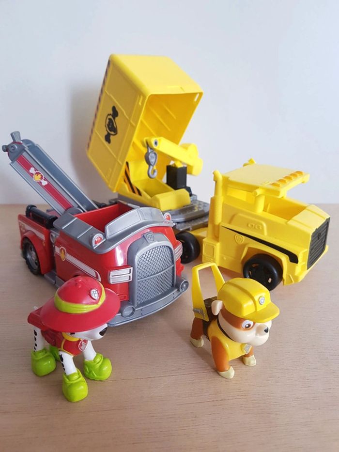 2 véhicules Paw Patrol Ruben et Marcus