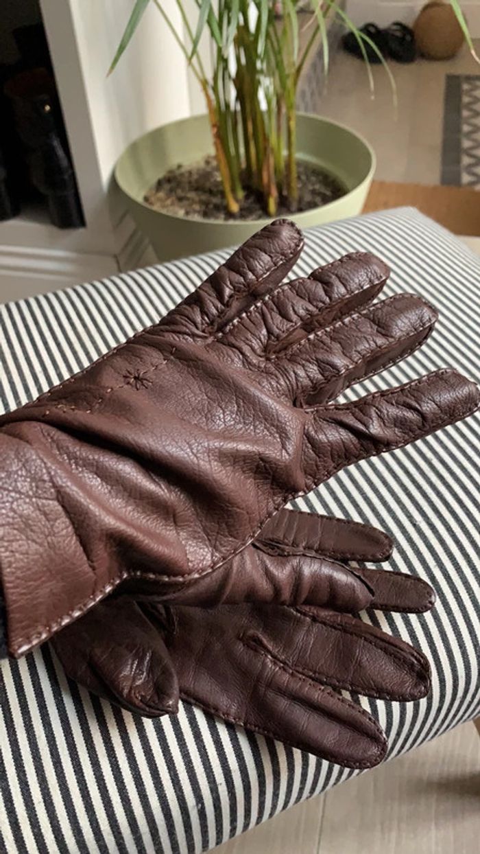 Ça st femme en cuir marron - photo numéro 4