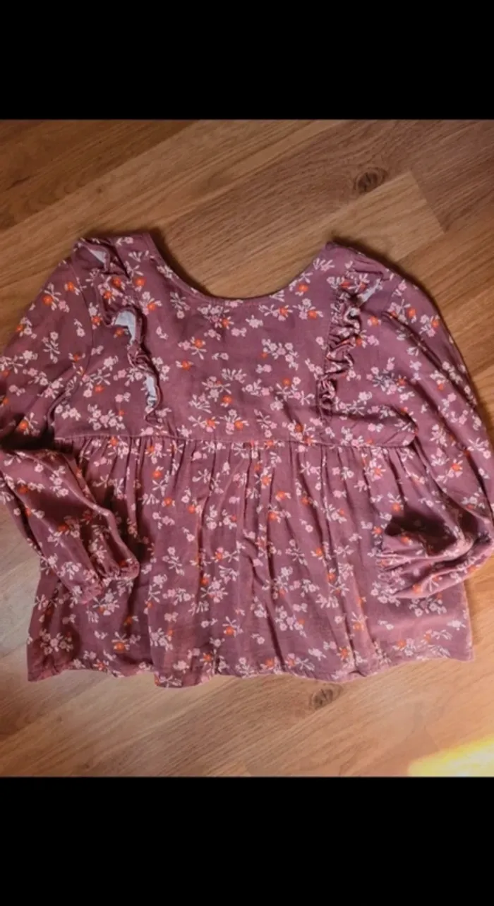 Blouse fleurie 4 ans Gemo