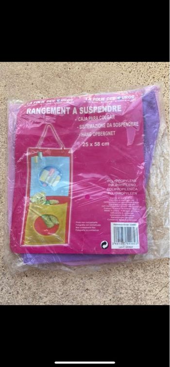 Rangements à suspendre Neuf pour jouets ou autres  Rose et parme