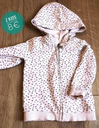 Gilet Z Kids léopard rose en 12mois/1an