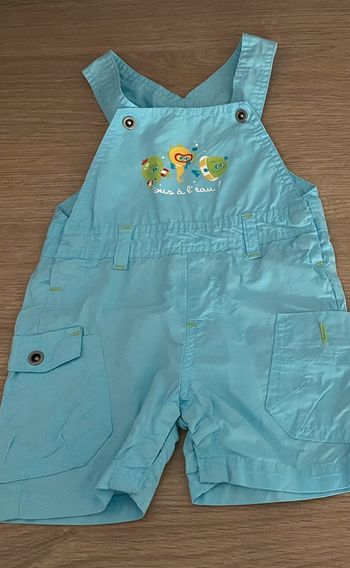 Salopette short 3 mois