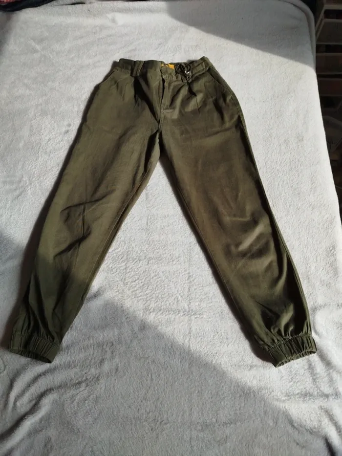 Pantalon kaki femme style ballon Jennifer taille 38 - photo numéro 2