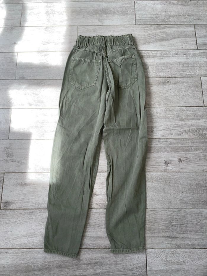 Pantalon kaki taille élastique – Style casual -taille 34 - photo numéro 3