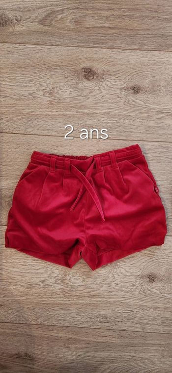 Short velours 2 ans