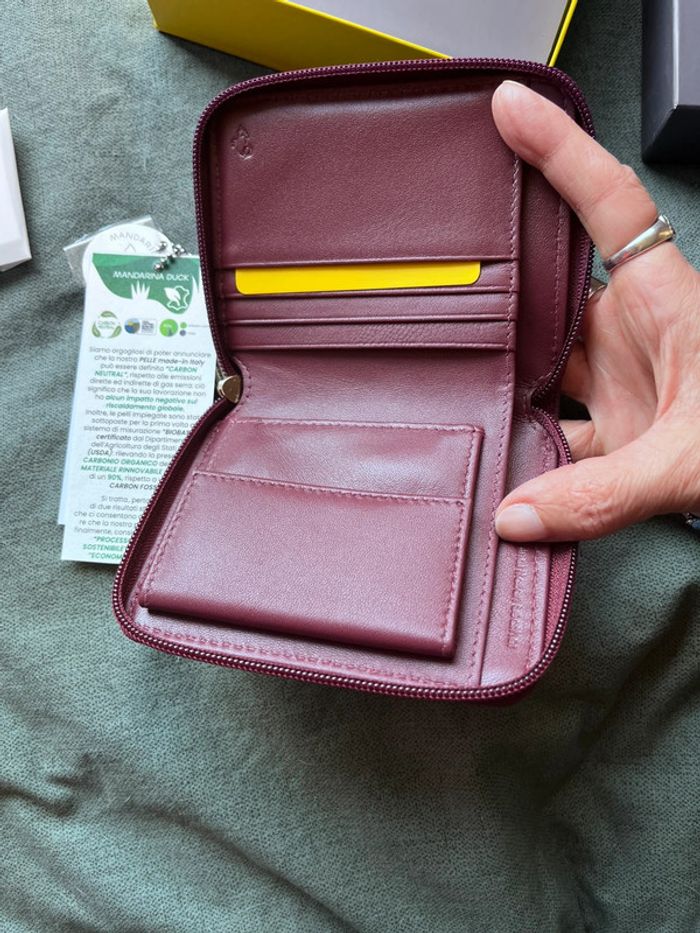 Portefeuille Mellow Leather Wallet Mandarina Duck - photo numéro 5