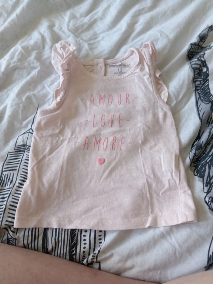 Tee shirt débardeur 12 mois orchestra