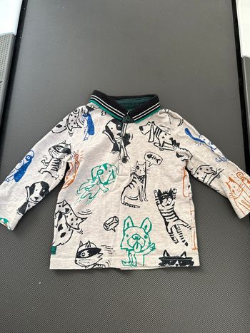 Polo manches longues bebe garçon 6 mois ( marque Catimini).