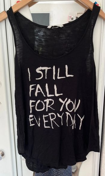 Débardeur noir avec inscription blanche, H&M , S
