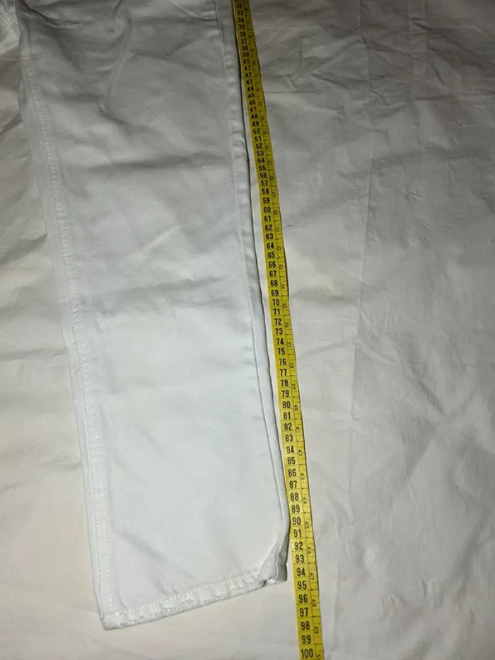 Jean pull & bear blanc - photo numéro 6