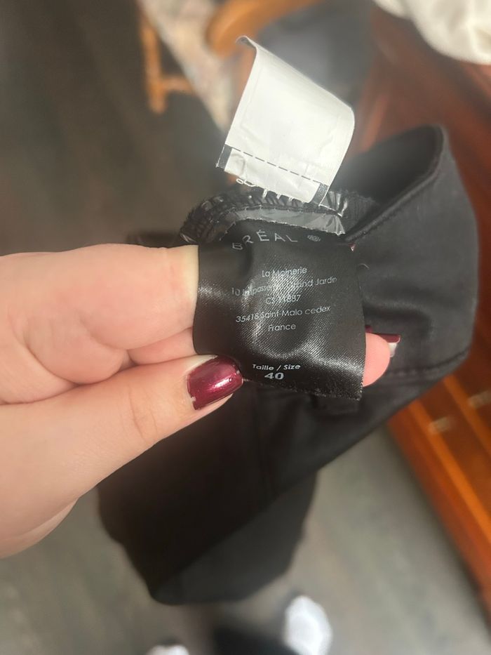 Jupe Bréal faux cuir taille 40 noire - photo numéro 7