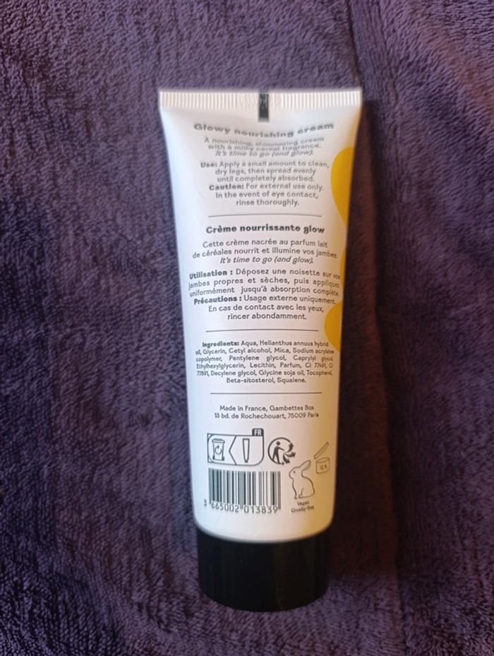 Crème nourrissante glow jambes Gambettes Legcare 75ml neuf - photo numéro 2
